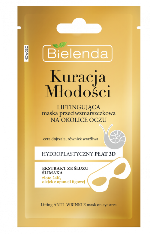 Bielenda YOUTH THERAPY Лифтинг-маска для области вокруг глаз лифтинг против морщин 10г 1 шт