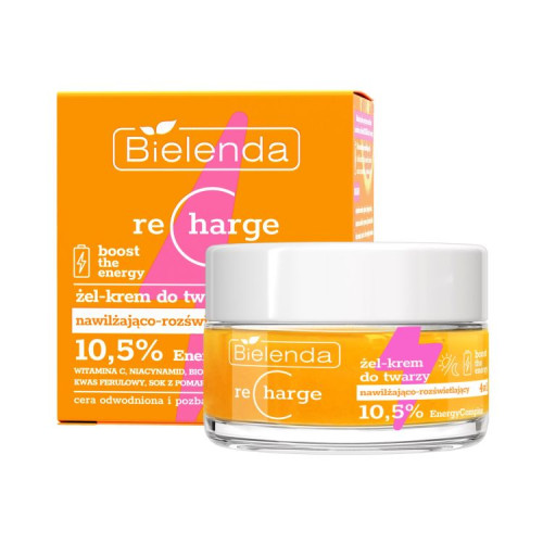 Bielenda RECHARGE BOOST THE ENERGY Гель-крем увлажняющий для лица 4 in 1, 50 мл