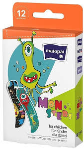 Пластыри Matopat Happy Monsters 12 шт