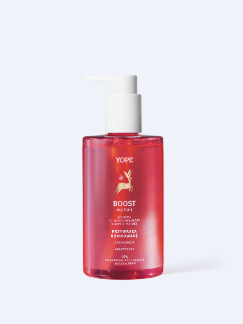 YOPE BOUNCE BOOST MY HAIR Шампунь для чувствительной кожи головы и поврежденных волос 300 мл