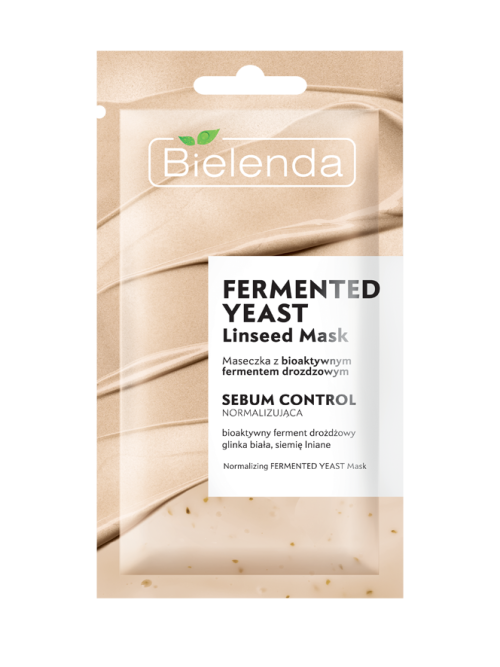 Bielenda FERMENTED DEAST Linseed Mask Маска для лица с кожным салом и биоактивными дрожжами 8 гр.