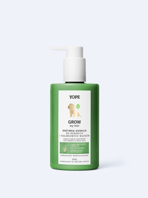YOPE GROW MY HAIR Balsam tratament pentru par rar si slab 300 ml
