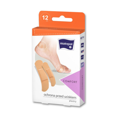 Пластыри Matopat Comfort 12 шт. 