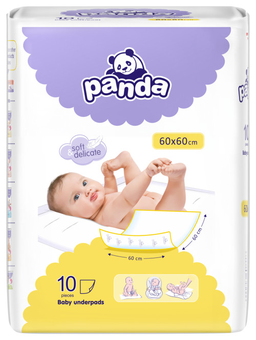 Panda Пеленки для детей 60x60 10 шт