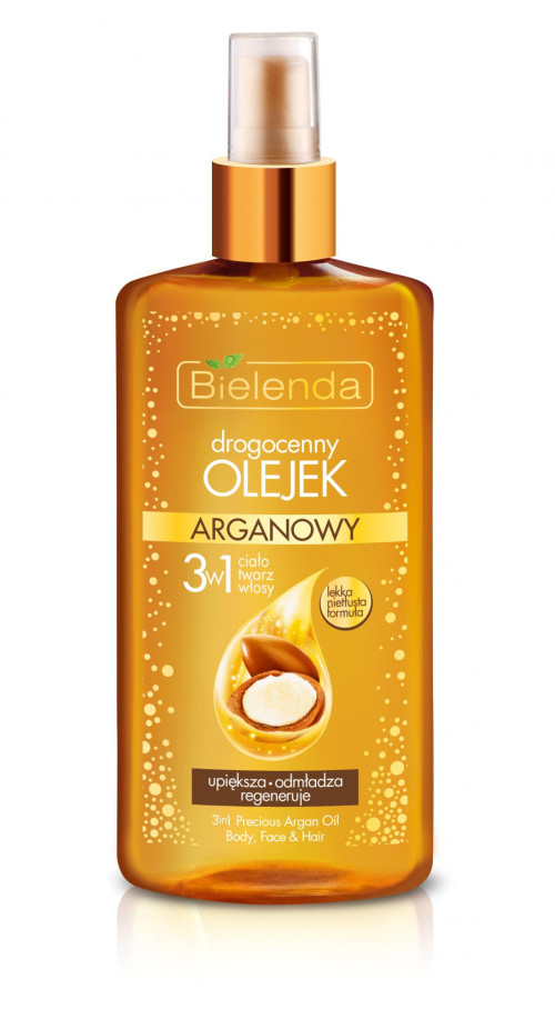 Bielenda GOLDEN OILS 3 1n 1 АРГАНОВОЕ драгоценное масло для волос, лица и тела 150 мл