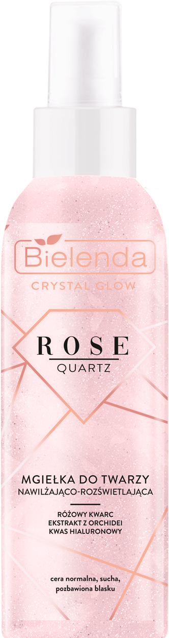 Bielenda CRYSTAL GLOW ROSE QUARTZ Спрей п/у увлажняющий жир 200 мл