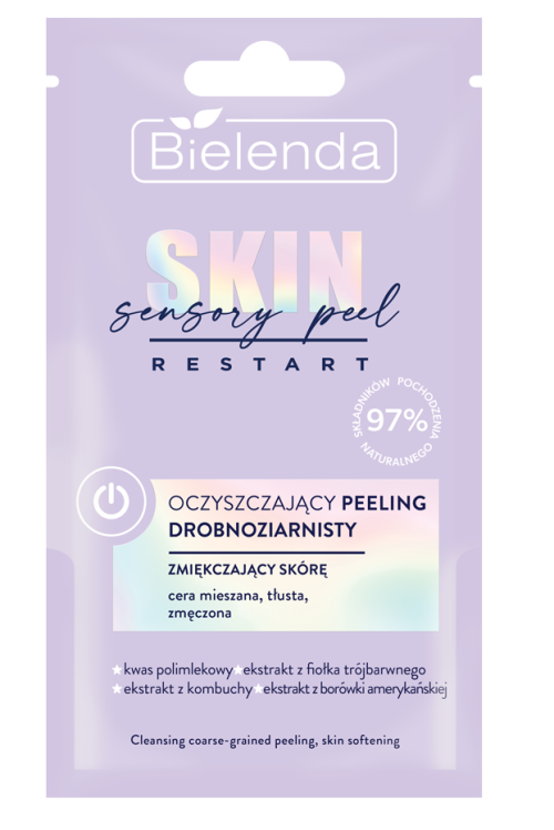 Bielenda SKIN RESTART SENSORY PEEL Гранулированный, очищающий, бархатистый пилинг 8 гр.