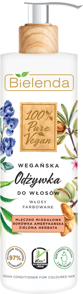 Bielenda 100% PURE VEGAN Кондиционер для окрашенных волос 240 гр.