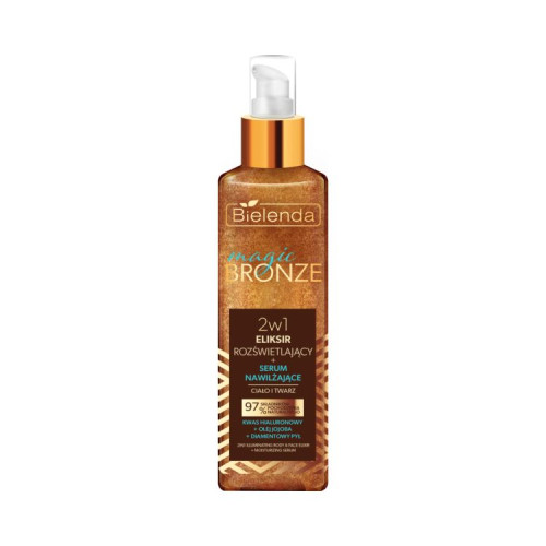 Bielenda MAGIC BRONZE 2in1 elixir-ser cu efect iluminator, hidratant 150 ml
