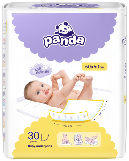 Panda Пеленки для детей 60x60 30 шт