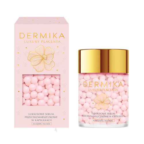 DERMIKA LUXURY PLACENTA Сыворотка против морщин в капсулах день/ночь 60г