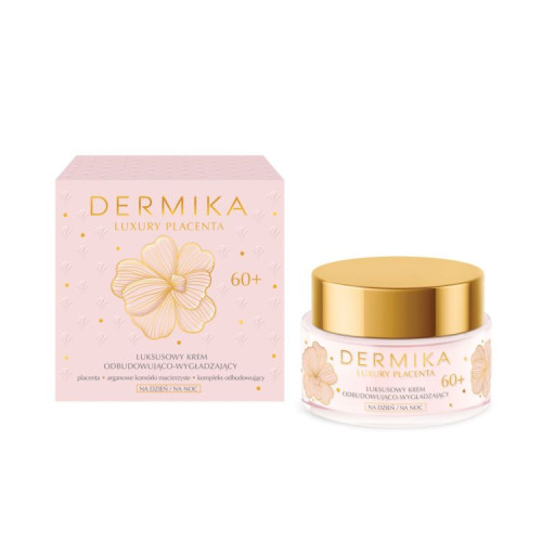 DERMIKA LUXURY PLACENTA Охлаждающий и разглаживающий крем 60+ день/ночь 50 мл