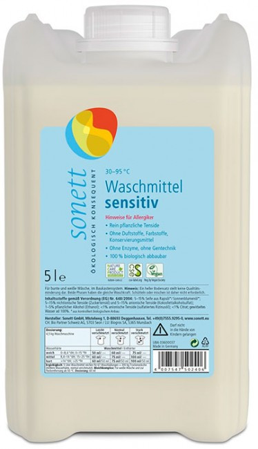 Sonett Detergent lichid pentru rufe Sensitive 5 L