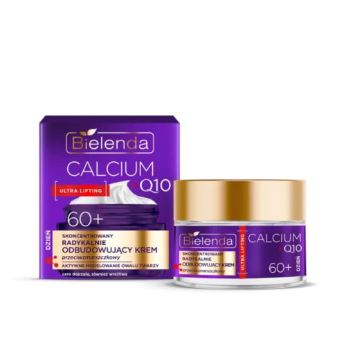Bielenda CALCIUM + Q10 Концентрированный дневной крем против морщин радикально восстанавливающий 60+, 50 мл.