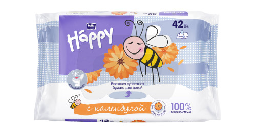 Bella Baby Happy Влажная туалетная бумага Calendula 42 шт