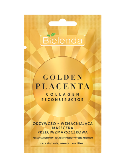 Bielenda GOLDEN PLACENTA COLLAGEN RECONSTRUCTOR Питательная и укрепляющая маска против морщин 8 гр.