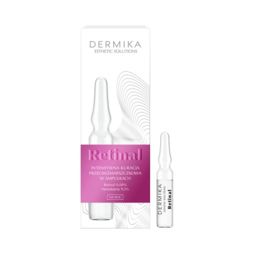DERMIKA ESTHETIC SOLUTIONS Retinal Интенсивное ночное средство против морщин в ампулах 7 x 2 мл