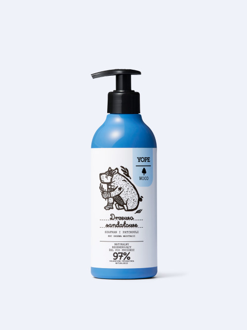 YOPE Гель для душа SAFRAN SANTAL TREE, ПАЧУЛИ 400 мл