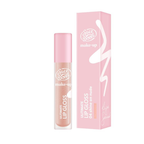 FaceBoom MAKE-UP Ultimate Блеск для губ 04 shine on nude 5 мл