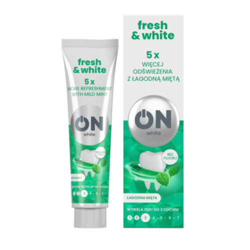 MWH080 Зубная паста Tolpa ON WHITE MILD FRESH 75 мл