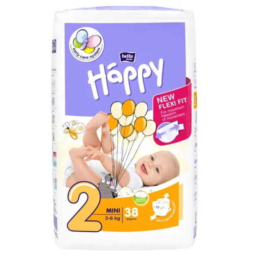 Bella Baby Happy Подгузники для детей Mini 38 шт