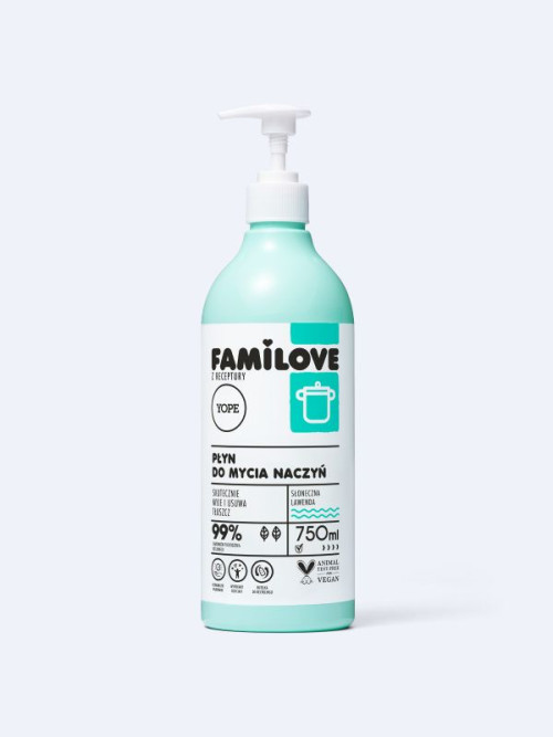 YOPE FAMILOVE Solutie naturala pentru vase 750 ml
