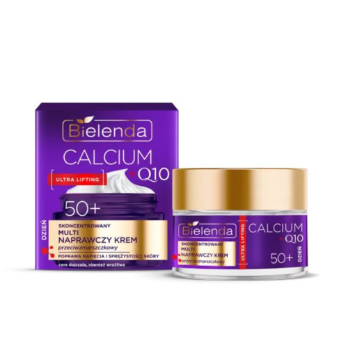 Bielenda CALCIUM + Q10 Концентрированный мультивосстанавливающий дневной крем против морщин 50+, 50 мл.