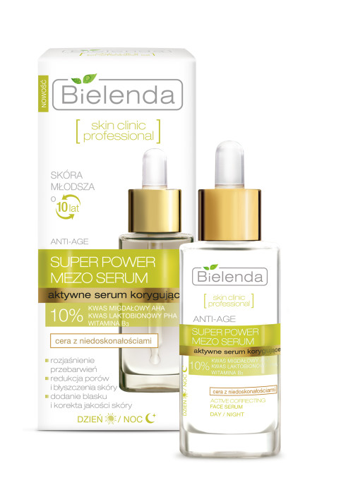 Bielenda SKIN CLINIC PROFESSIONAL Ser pentru fata cu acid Migdalic si pactobionic 30 ml