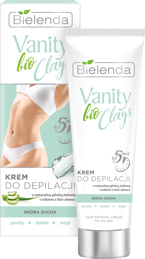 Bielenda VANITY CLAYS BIO Крем для депиляции с зеленой глиной 100 мл