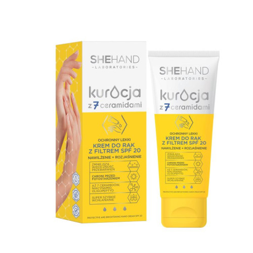 SheHand Treatment with 7 ceramines - Крем для рук с SPF20 увлажнение, яркость 75мл