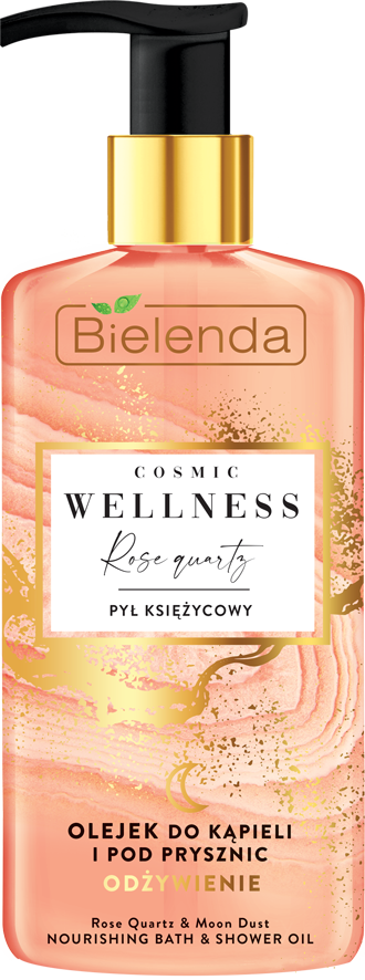 Bielenda COSMIC WELLNESS Масло для ванны и душа ЛУННАЯ ПЫЛЬ и РОЗОВЫЙ КВАРЦ 250 мл
