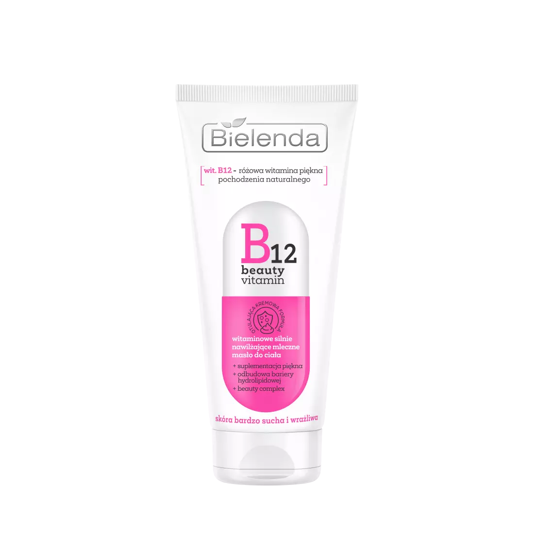 Bielenda B12 BEAUTY VITAMIN Unt de corp laptos intens hidratant cu vitamine 200 ml