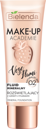 Bielenda MAKE-UP ACADEMIE VEGE FLUMI Минеральный флюид-осветляющий натуральный бежевый 02, 30 г