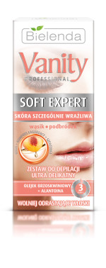 Bielenda VANITY SOFT EXPERT Успокаивающий набор для депиляции лица 15 мл