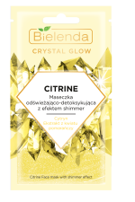 Bielenda CRYSTAL GLOW CITRINE Освежающая, детоксицирующая маска для лица с эффектом сияния 8 г