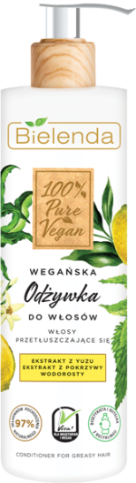 Bielenda 100% PURE VEGAN Кондиционер для жирных волос 240 гр.