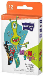 Пластыри Matopat Happy Monsters 12 шт