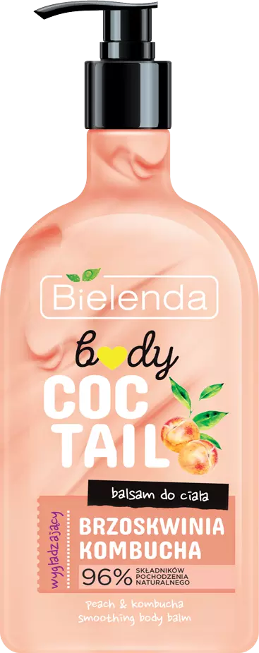 Bielenda BODY COCTAIL Loțiune de corp hidratantă Piersic + Kombucha 400 ml